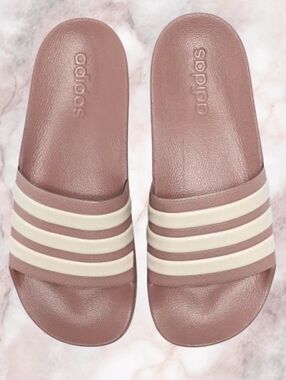 Adidas Unisex Slide Sandals In Warm Clay and Cream CloudFoam Regular Fit M10 W11